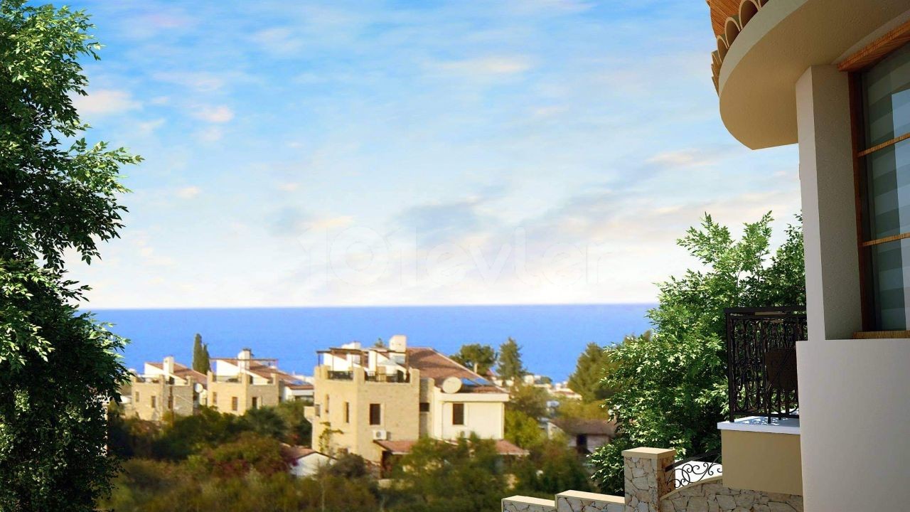 Twin Villas with sea and mountain views for sale in KYRENIA/Çatalköy. Starting at £195k