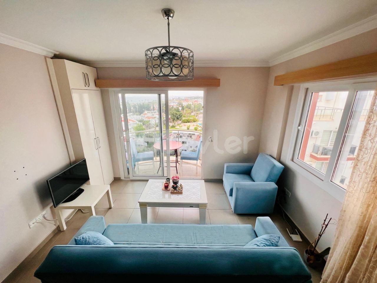 Rental 1+1 luxury apartment in long beach with SEA VİEW 