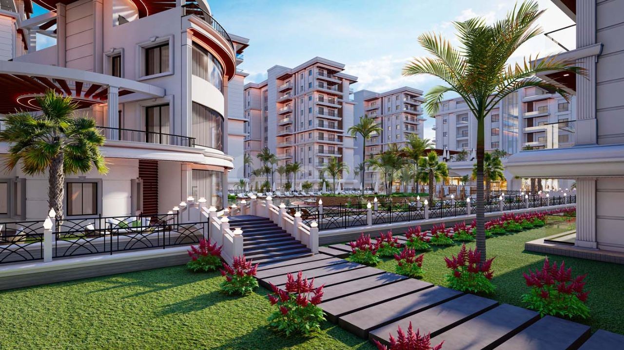 Royal.Tutar Special Offer Studio in a Luxury Project in North Cyprus with see view in long beach with 7 years instalment interest free