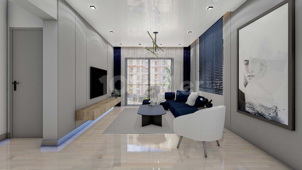Royal.Tutar Sonderangebot 2+1 Wohnung in Long Beach, Nordzypern, Luxusprojekt mit Meerblick, zinslose 3-Jahres-Ratenzahlung