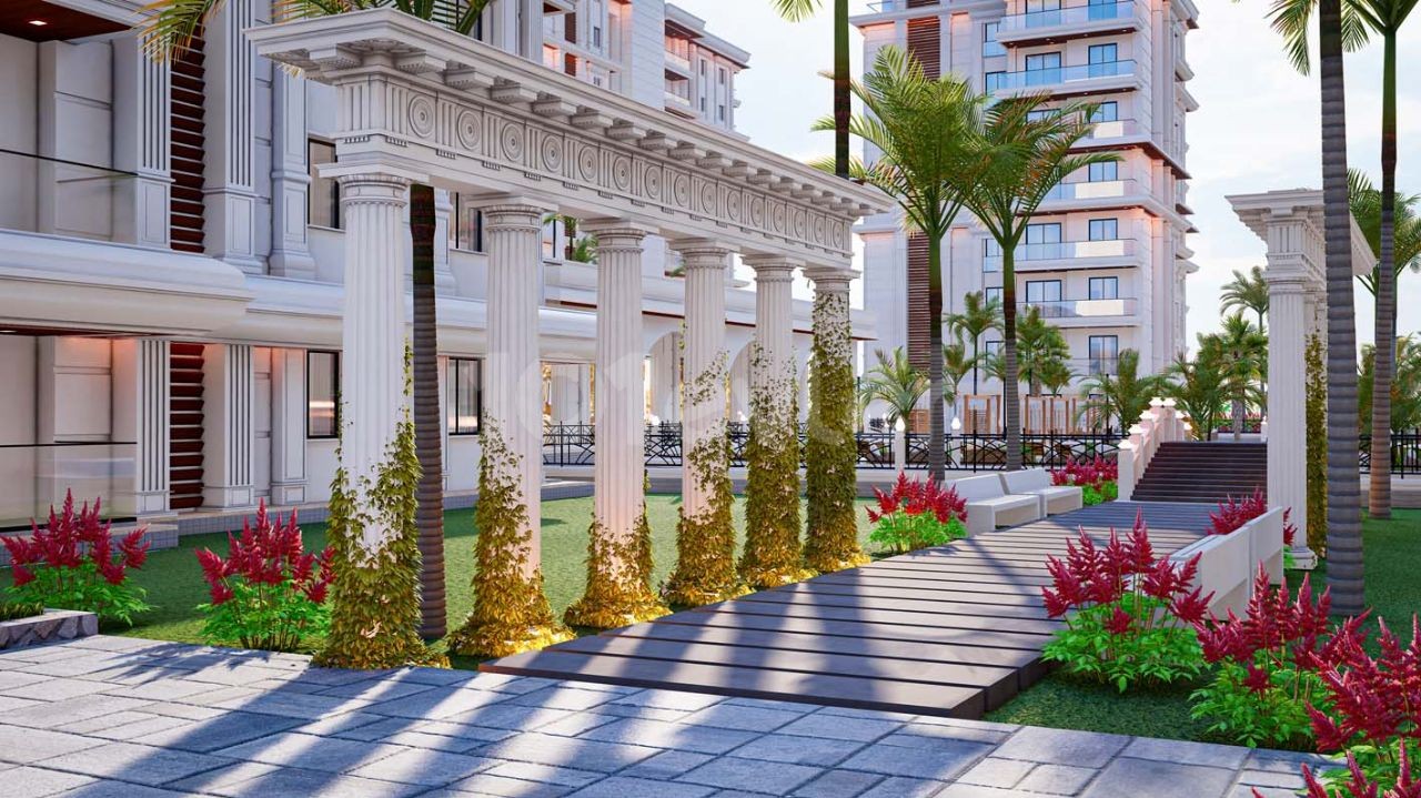 royal.Tutar Özel Fırsat 2+1 apartman Kuzey Kıbrıs Long Beach'te Deniz Manzaralı Lüks Projede 3 yıl taksitli faizsiz