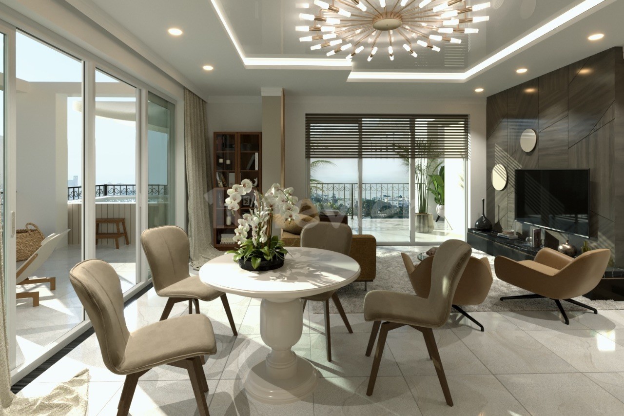 1+1, 2+1 AND 3+1 LUXURIOUS FLATS FOR SALE IN KYRENIA CENTER!! EASE OF PAYMENT!!