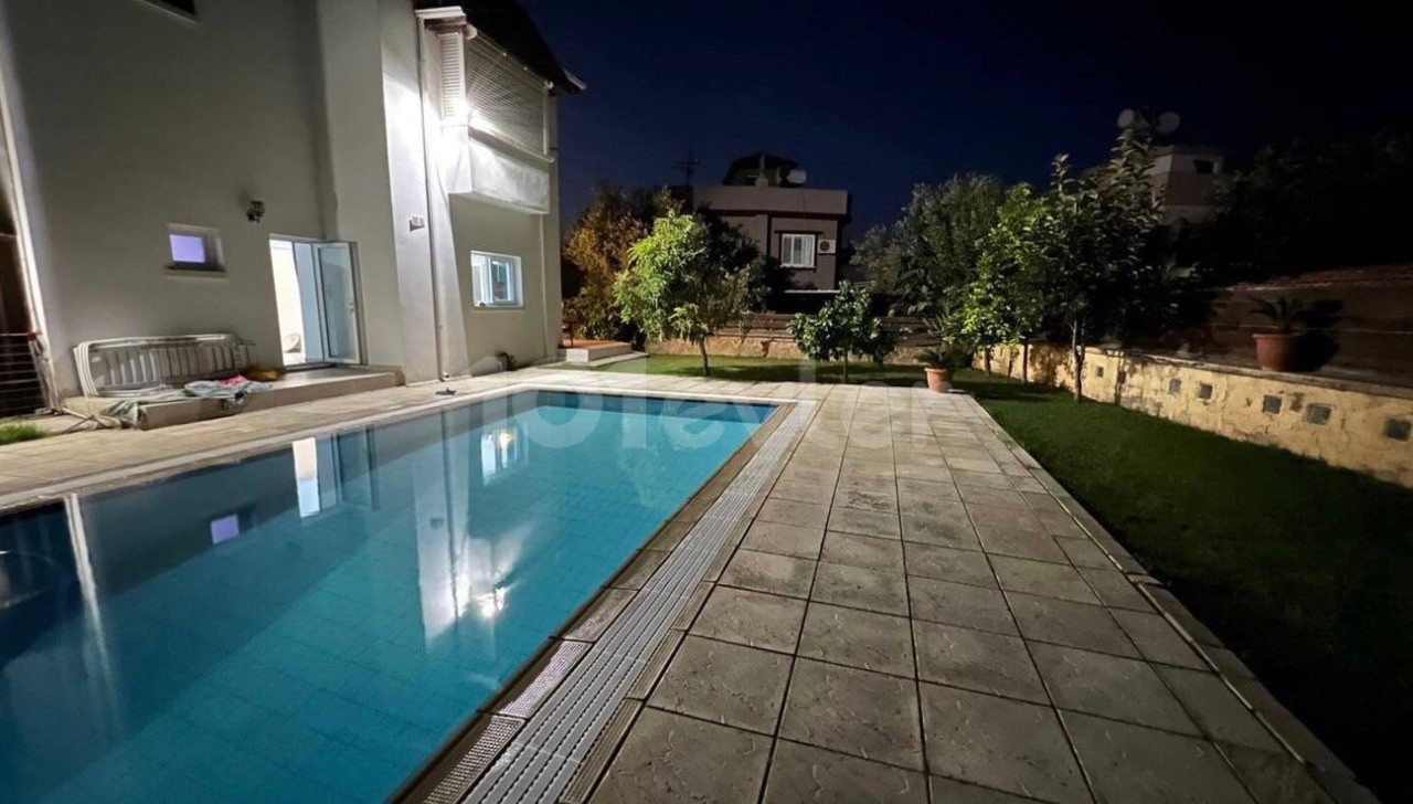 VILLA WITH POOL FOR SALE IN KYRENIA ALSANCAK WITH AN OPPORTUNITY AT HALF A DONE LAND!!