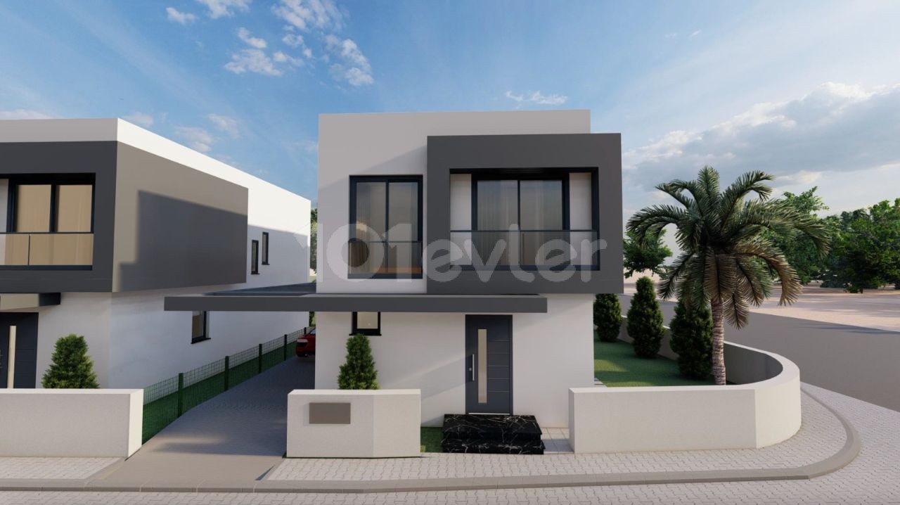 Gönyeli Moderna Villaları 3 Yatak odalı 130m2 ve 150m2 150,000 GBP dan başlayan fiyatlarla. Виллы  Гонйели Модерна с 3 спальнями площадью 130 м2 и 150 м2 от150 000 фунтов стерлингов.