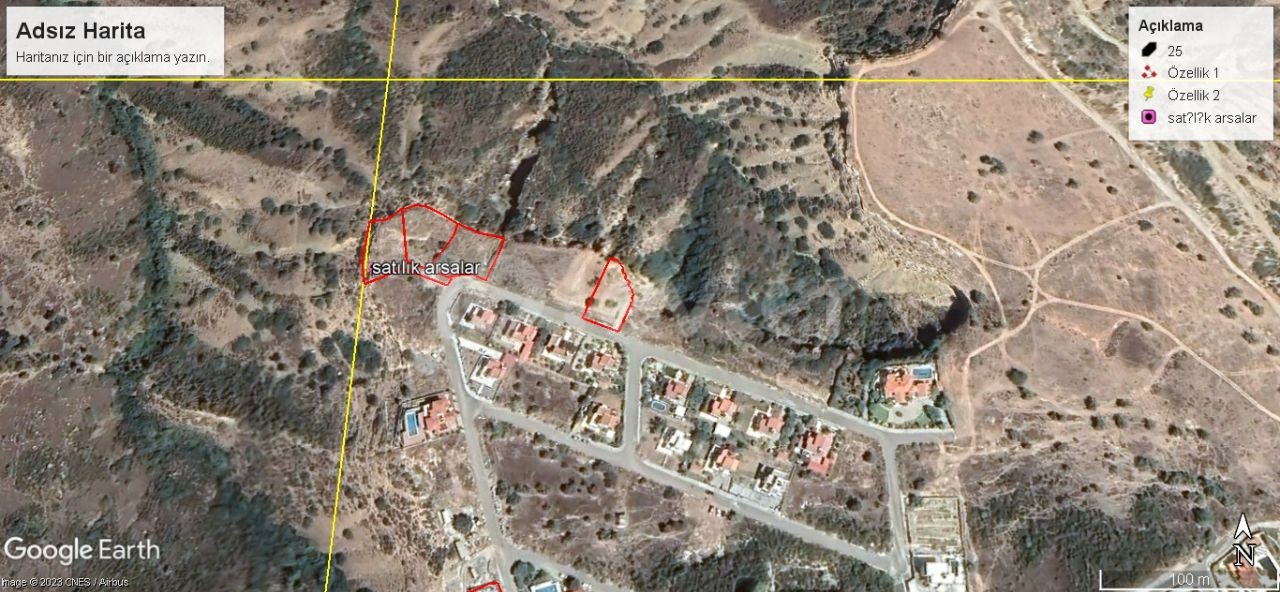 Plots for sale in Arapköy, Kyrenia with magnificent views