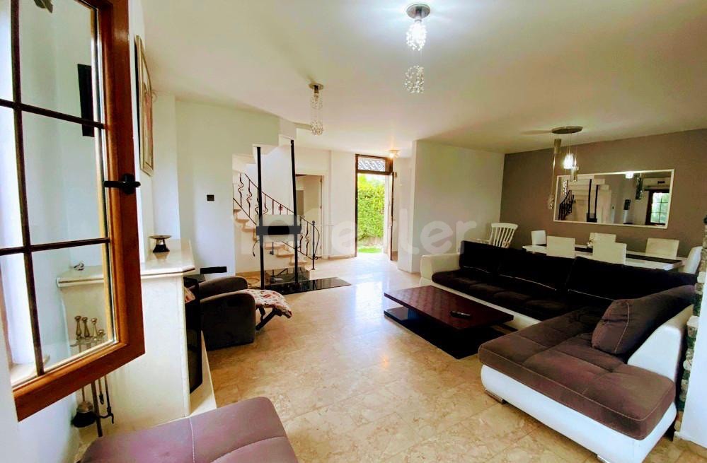 FULLY FURNISHED 4+1 VILLA FOR SALE NEAR CHAMADA HOTEL IN GIRNE/ ÇATALKOY 