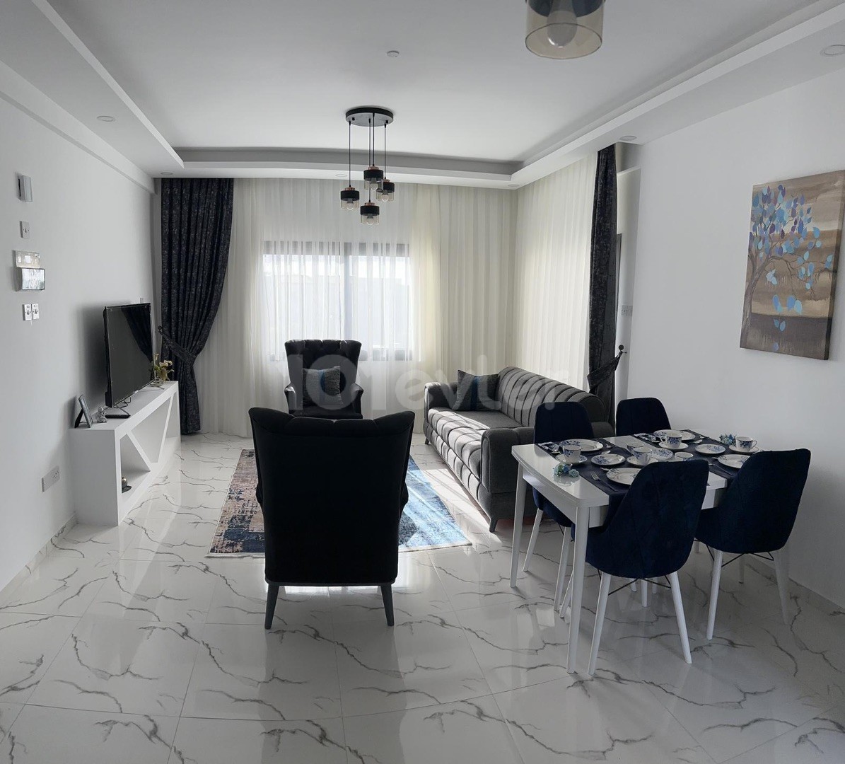 2+1 VOLL MÖBLIERTES PENTHOUSE IN GİRNE / ESSNTEPE 