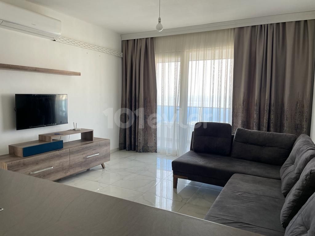 LARGE LUXURIOUS FURNITURE RENTAL WITH SEA VIEW IN THE CENTER OF KYRENIA 1+1