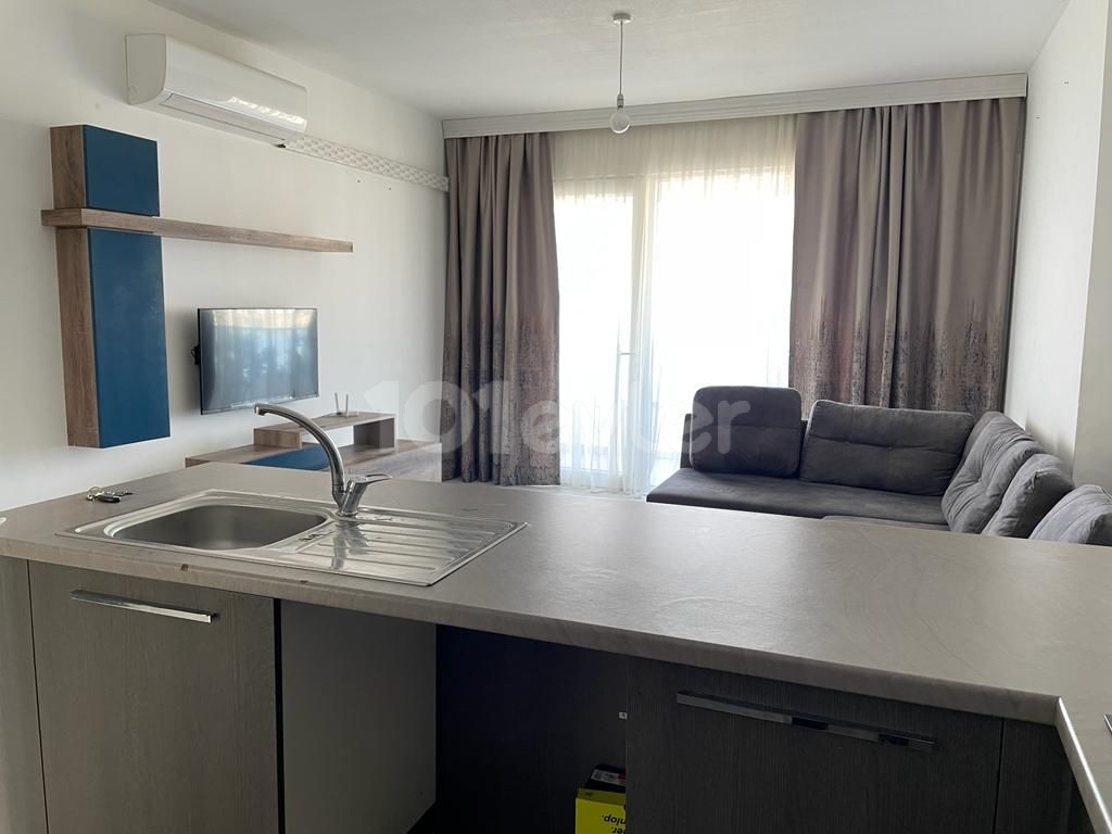 SPACIOUS LUXURY FURNISHED 1+1 FLAT FOR RENT IN KYRENIA CENTER WITH SEA VIEW