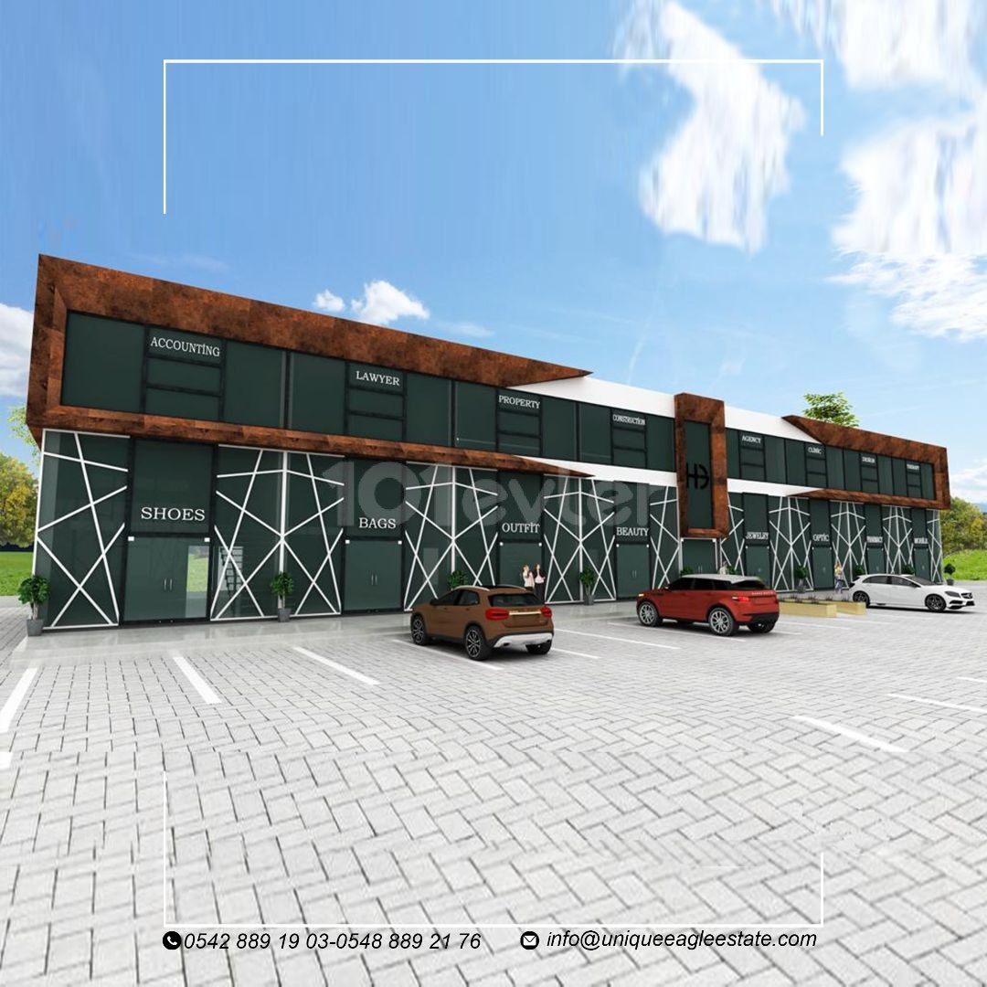 TOTAL OF 8 SHOPS - 8 OFFICE PROJECTIZED LAND ON FAMAGUSTA-ISKELE MAIN ROAD £800.000