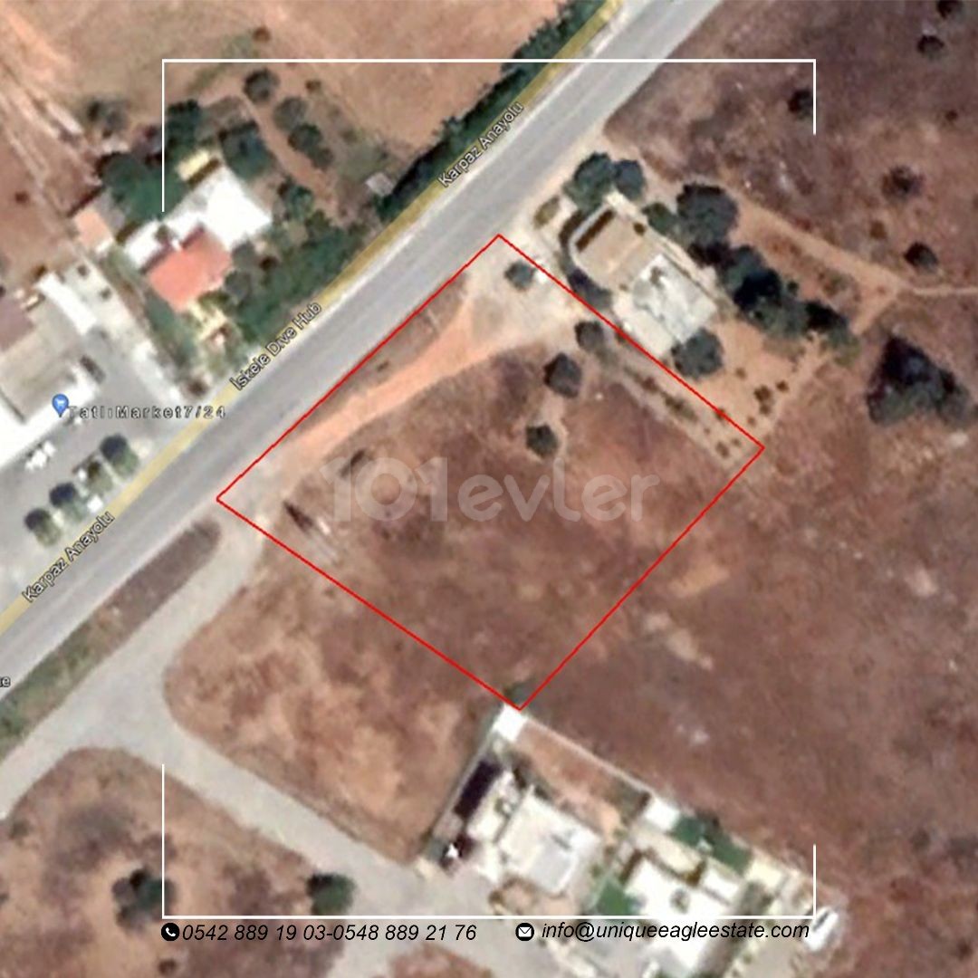 TOTAL OF 8 SHOPS - 8 OFFICE PROJECTIZED LAND ON FAMAGUSTA-ISKELE MAIN ROAD £800.000