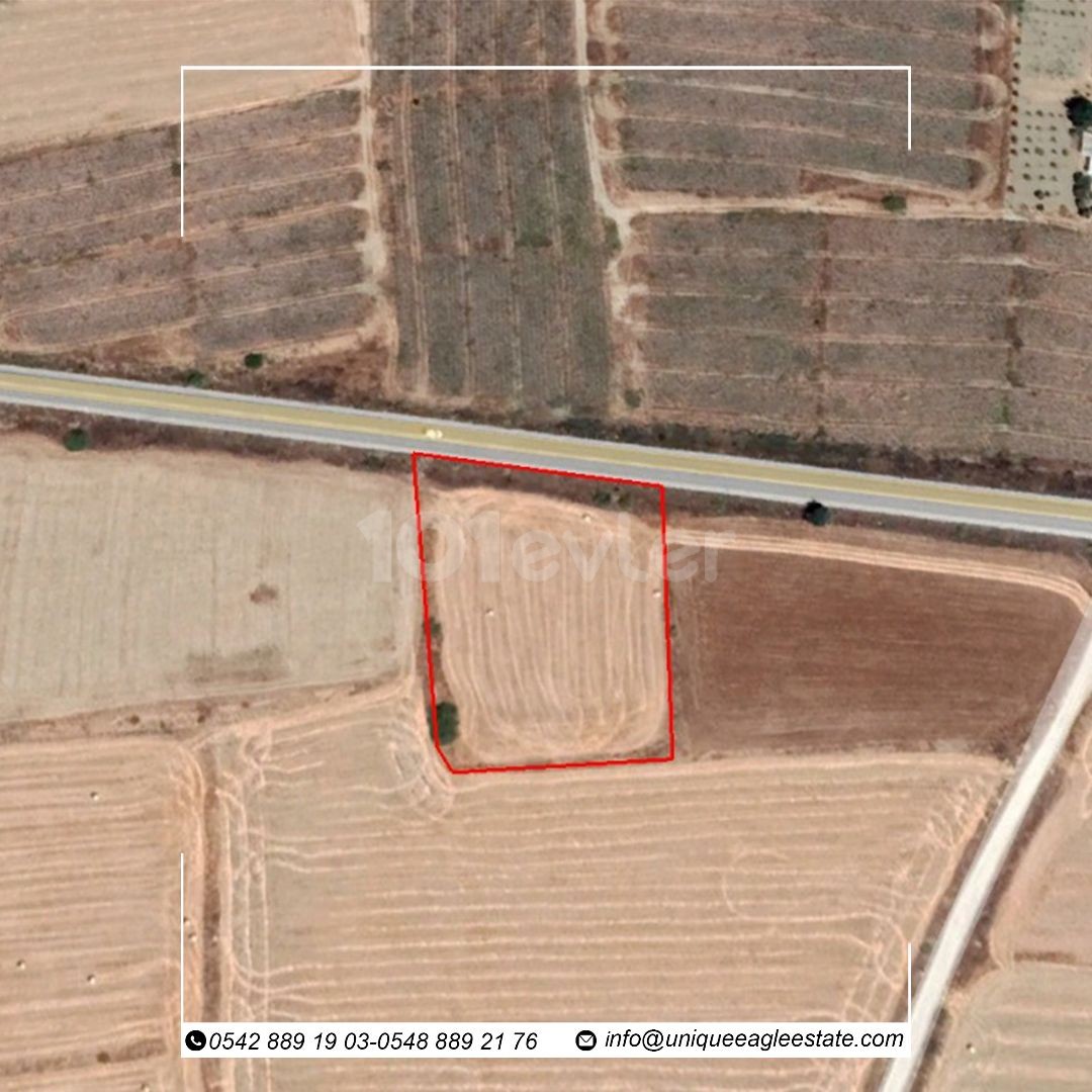 3.690 SQUARE METER FOR SALE LAND ON ISKELE- LEFKOSA MAIN ROAD £70.000 PER DONUM