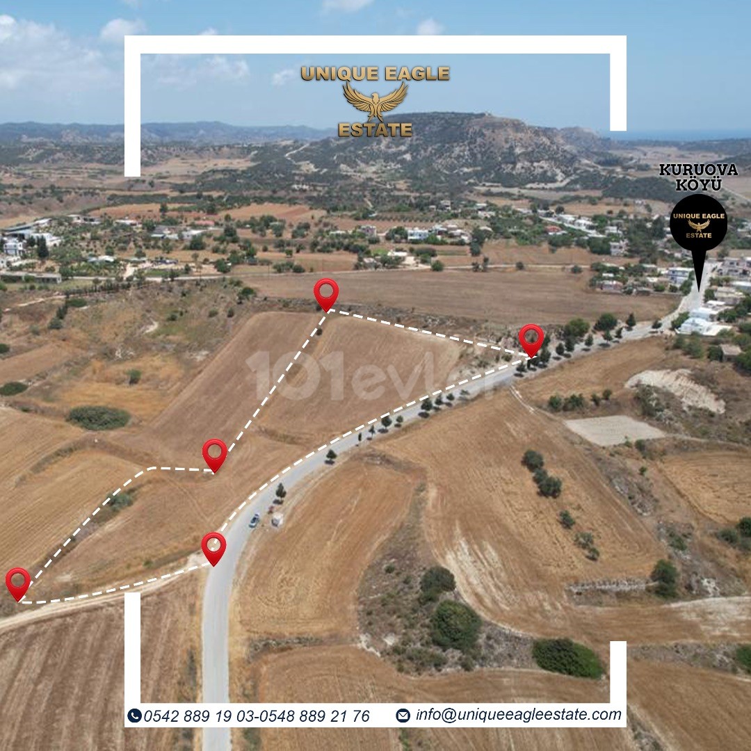 TÜRKISCHES KOÇANLI-LAND ZUM VERKAUF IN KuruOVA-KARPAZ 9.700 QUADRATMETER