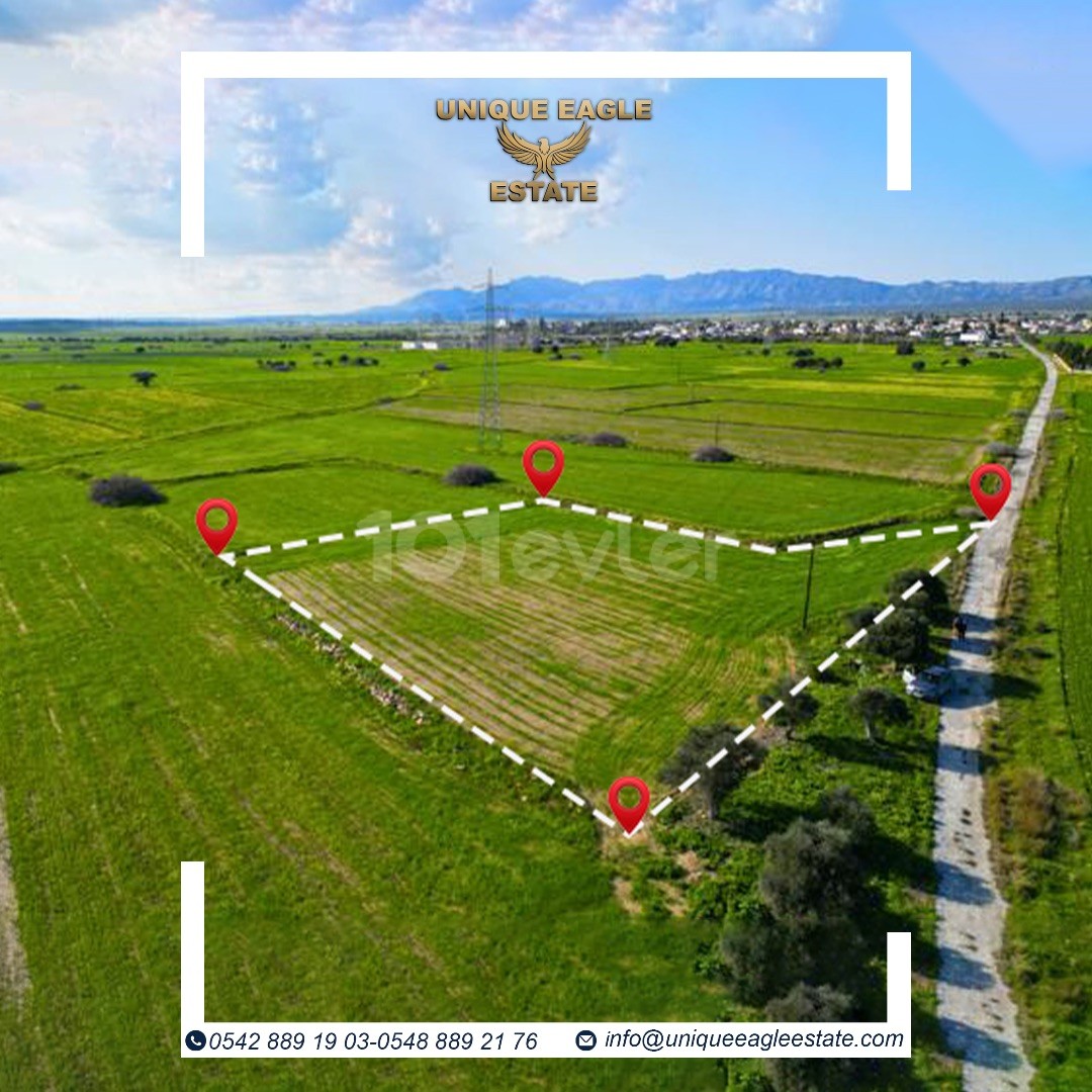 IN GEÇİTKALE A TOTAL OF 2.776 SQUARE METERS (2 DONUMS 1.076 SQUARE FEET) OF LAND IS AVAILABLE AT £35,000 PER DONUM