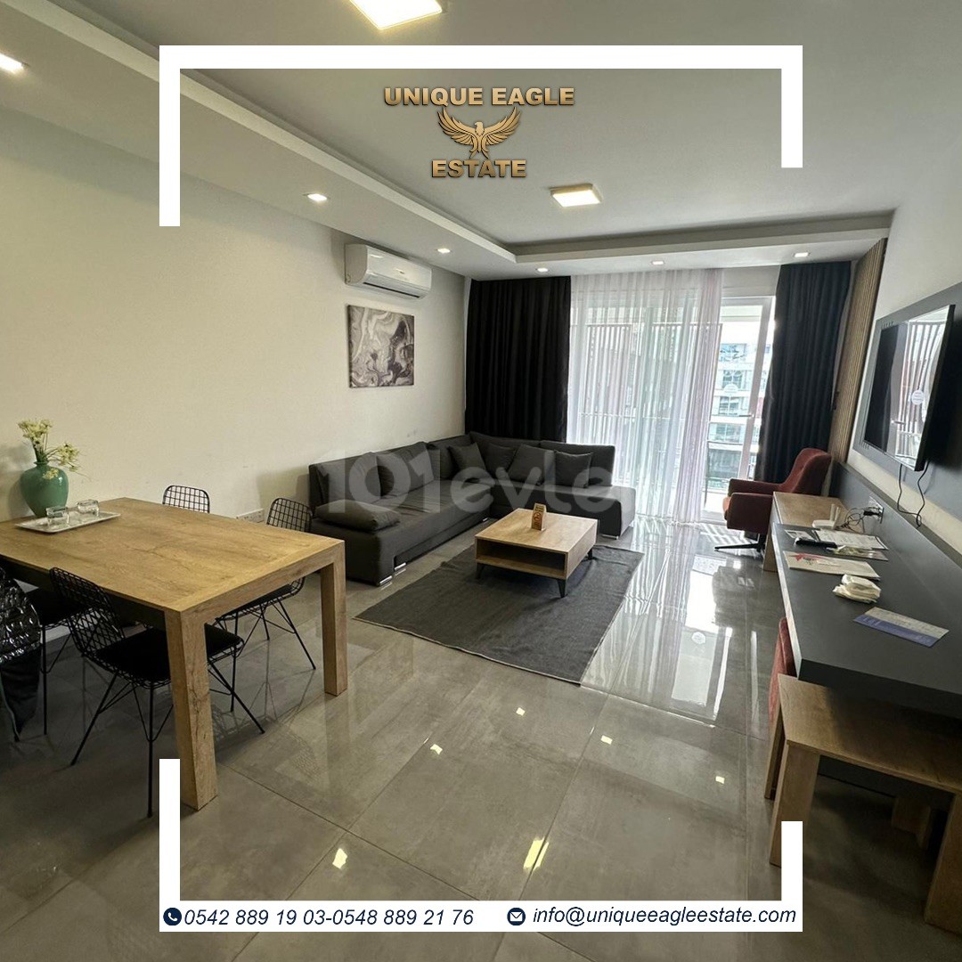 İSKELE-LONG BEACH COURTYARD SİTESİ’NDE SATILIK 1 YATAK ODALI DAİRE 