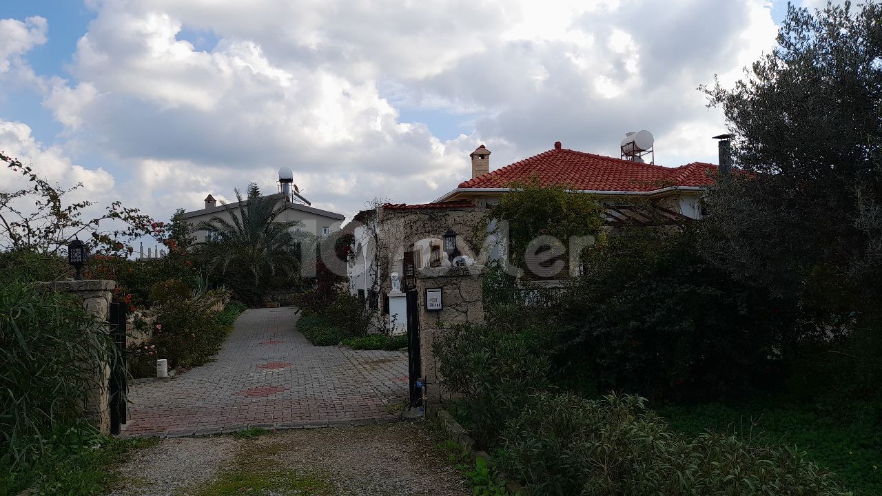 VILLA FOR SALE WITH INCREDIBLE MOUNTAIN AND SEA VIEW IN Çatalköy- Kyrenia Region- Perfect garden landscape