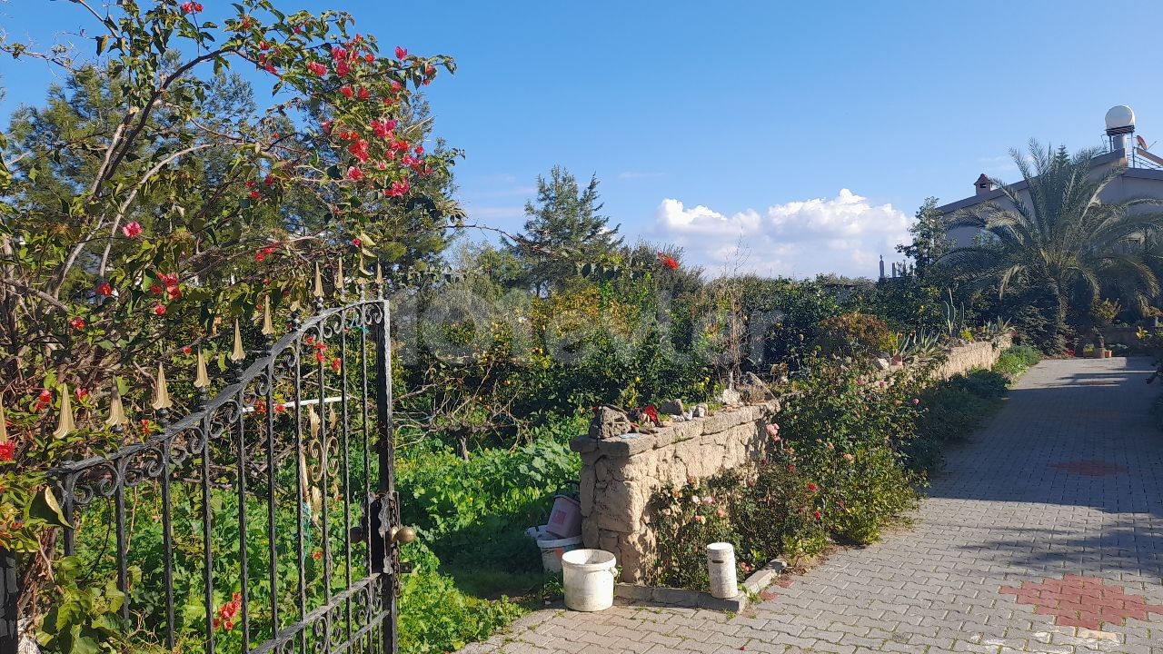 VILLA FOR SALE WITH INCREDIBLE MOUNTAIN AND SEA VIEW IN Çatalköy- Kyrenia Region- Perfect garden landscape