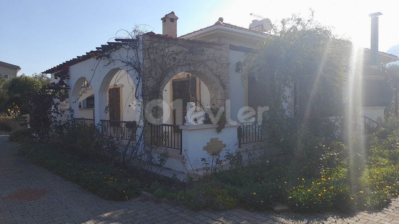 VILLA FOR SALE WITH INCREDIBLE MOUNTAIN AND SEA VIEW IN Çatalköy- Kyrenia Region- Perfect garden landscape