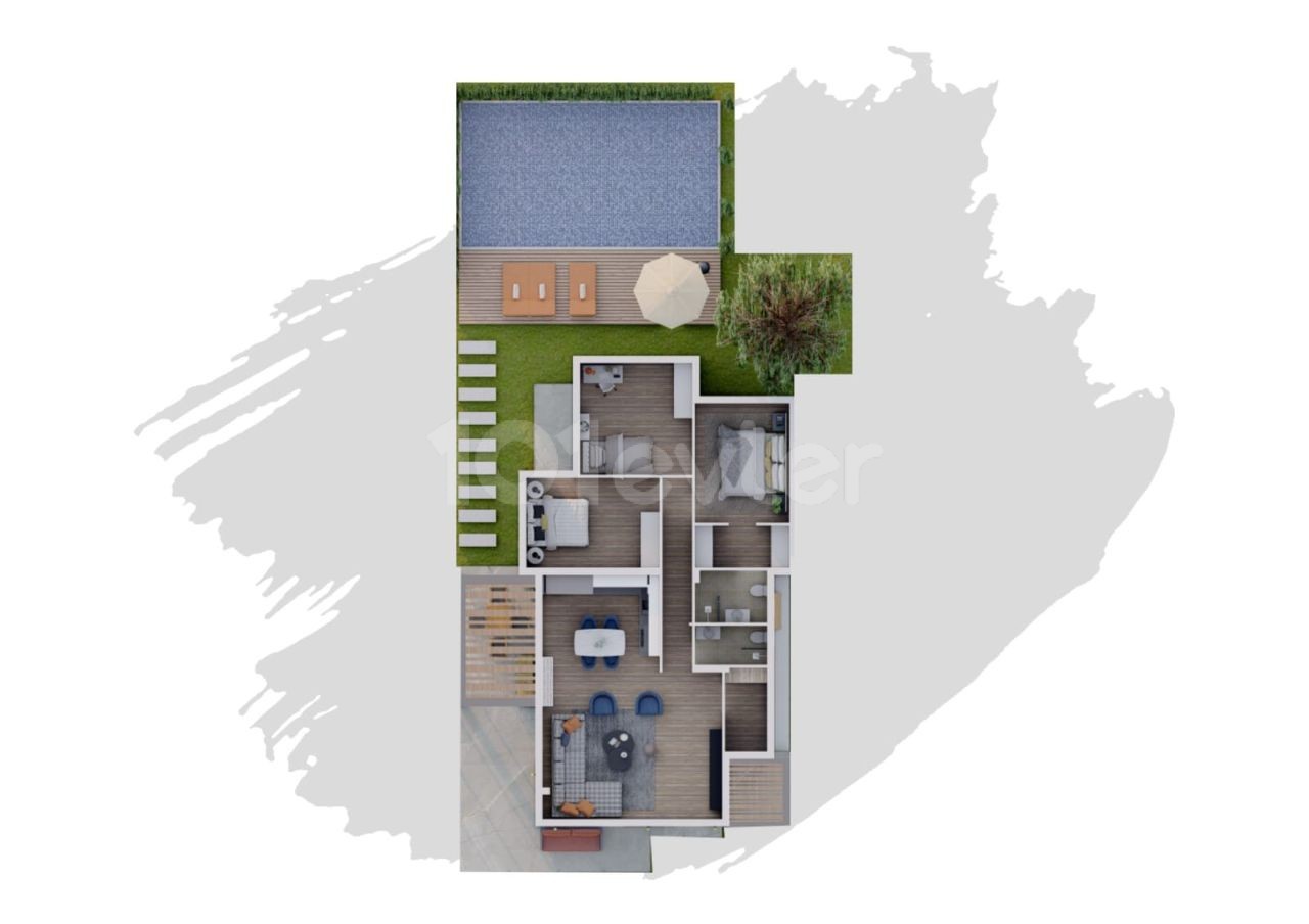 Möchten Sie ein Haus mit dem neuen Projekt in der Region Tuzla von Famagusta besitzen? 2 + 1, 3 + 1 Optionen APARTMENT, EINZELHAUS PRIVAT, ZWEI VILLA, PENTHOUSE ** 