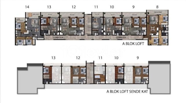 Selling apartments 3 + 1, Iskele, sea 10 minutes walk!