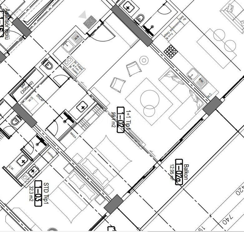 فروش آپارتمان 1 + 1 در Querencia، ارزان تر از توسعه دهنده!