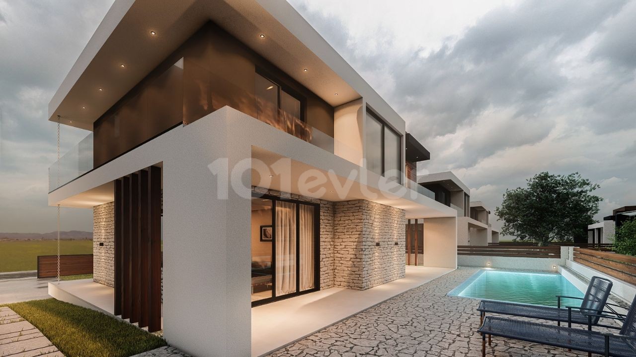 Sale! Bungalow 2+1 with pool in Yeni Bogazici