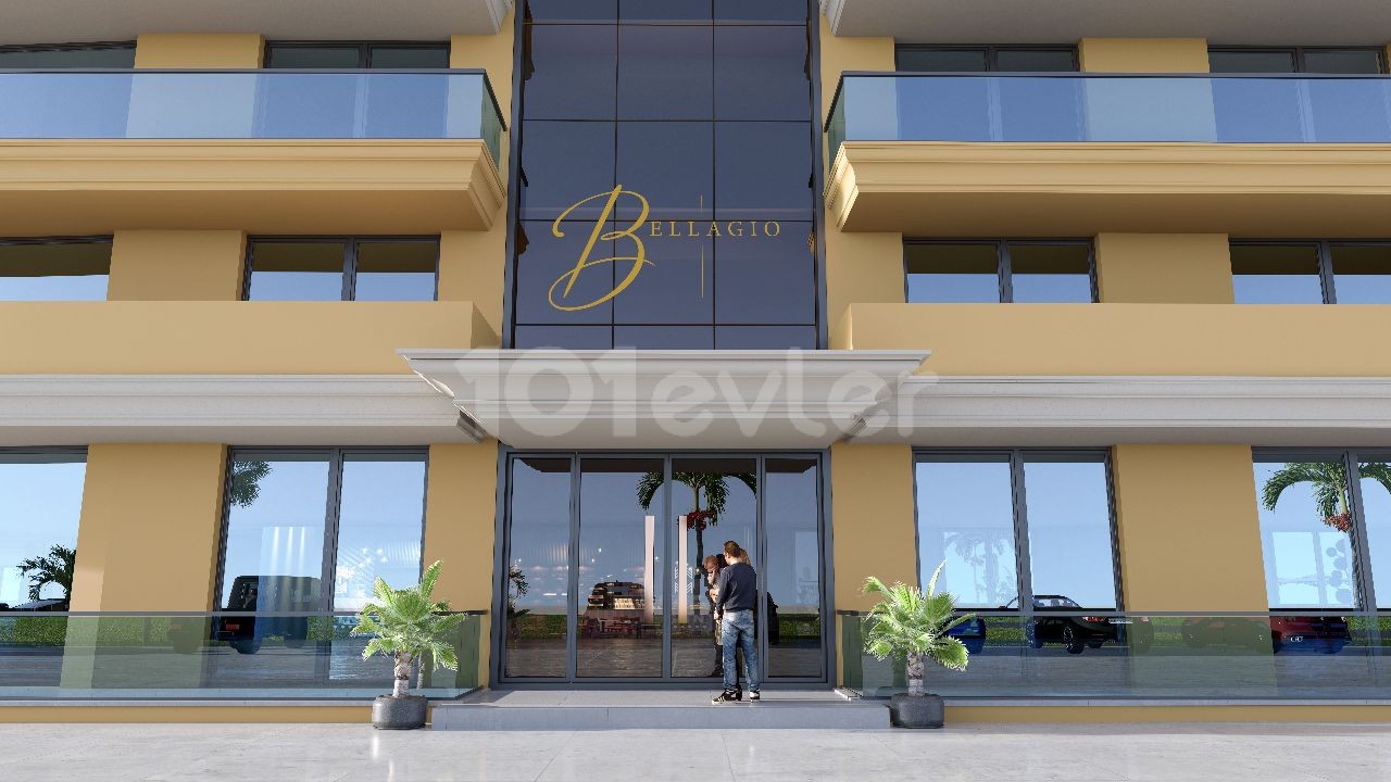 Satılık, 1+1 deniz ve dağ manzaralı, Bellagio Residence