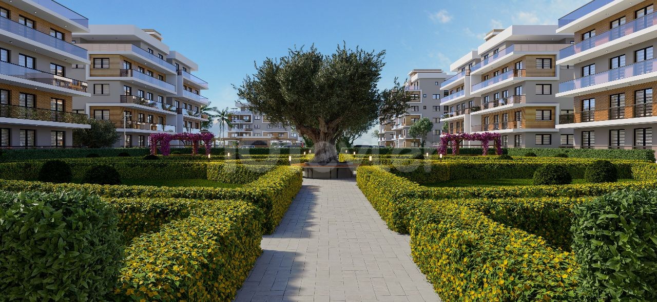 Olea Residence yeni site içerisinde dağ manzaralı satılık 1+1