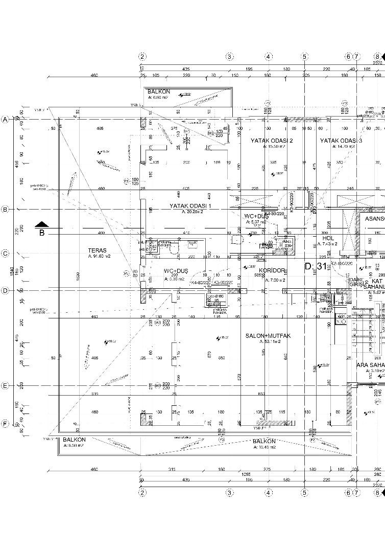 Продажа 3+1 пентхаус с большой террасой и видом на горы, Olea Residence