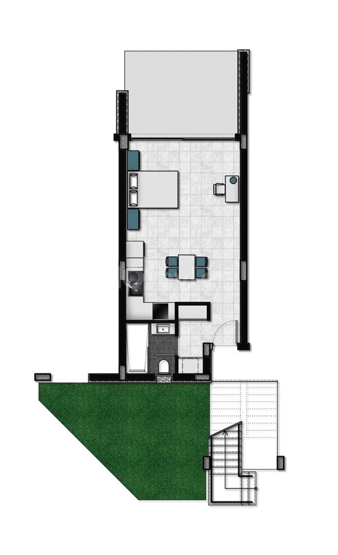 Prestijli Cove Garden 2 kompleksinde (BASTAŞLAR) stüdyo dairesi. Esentepe