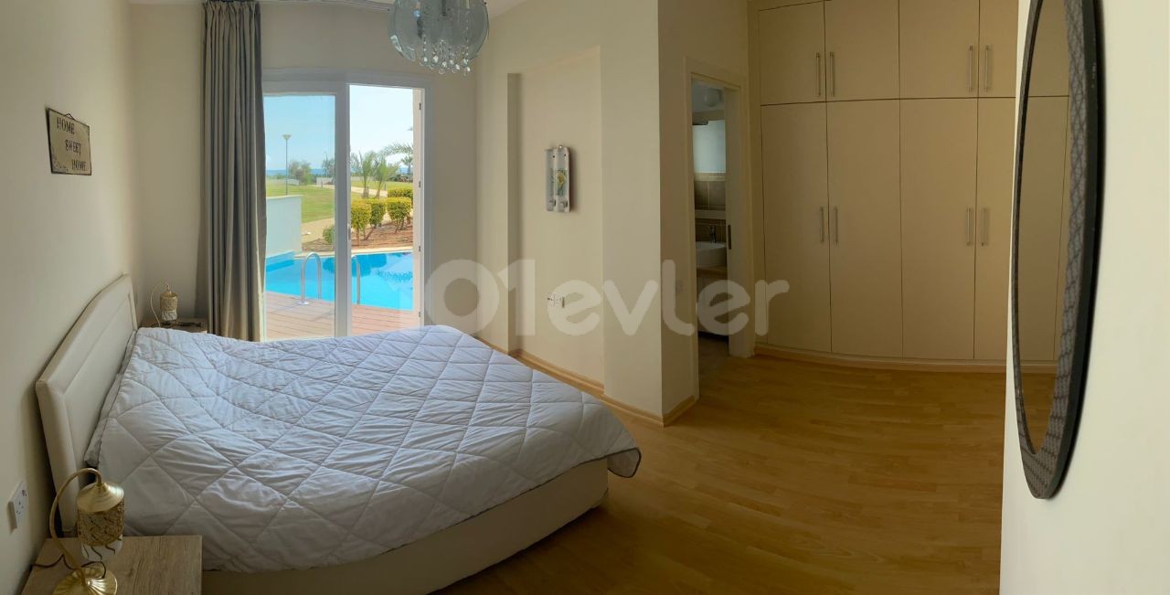 Ground Flat with Private Pool in a Complex in Bafra