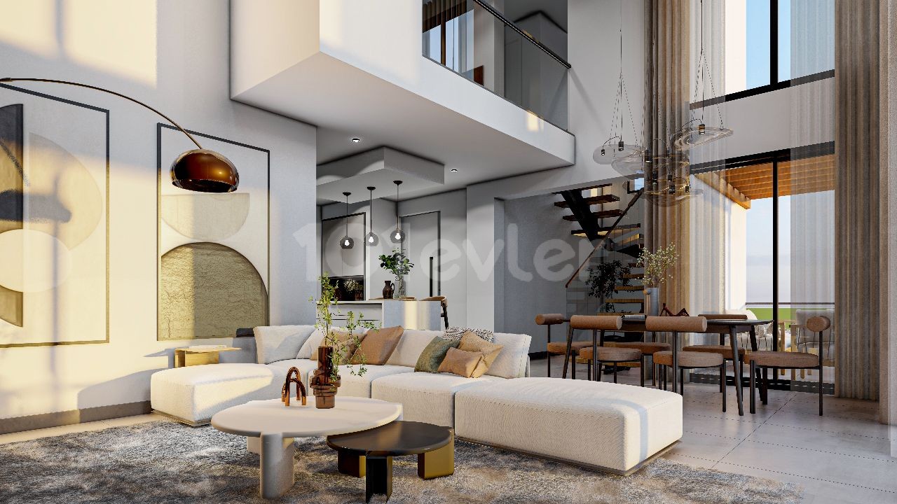 2 Bedroom loft for sale in İskele, Bahçeler