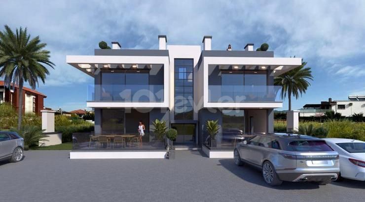 3+1 Penthouse and Ground Floor Apartments for Sale in Nicosia Yenikent