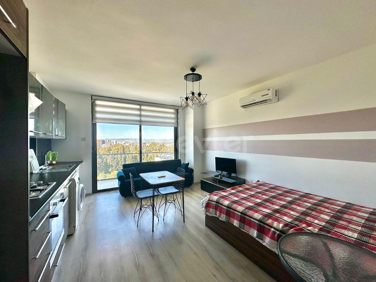 Chic Studio Apartment with Communal Pool and Stunning Views in Famagusta City Center