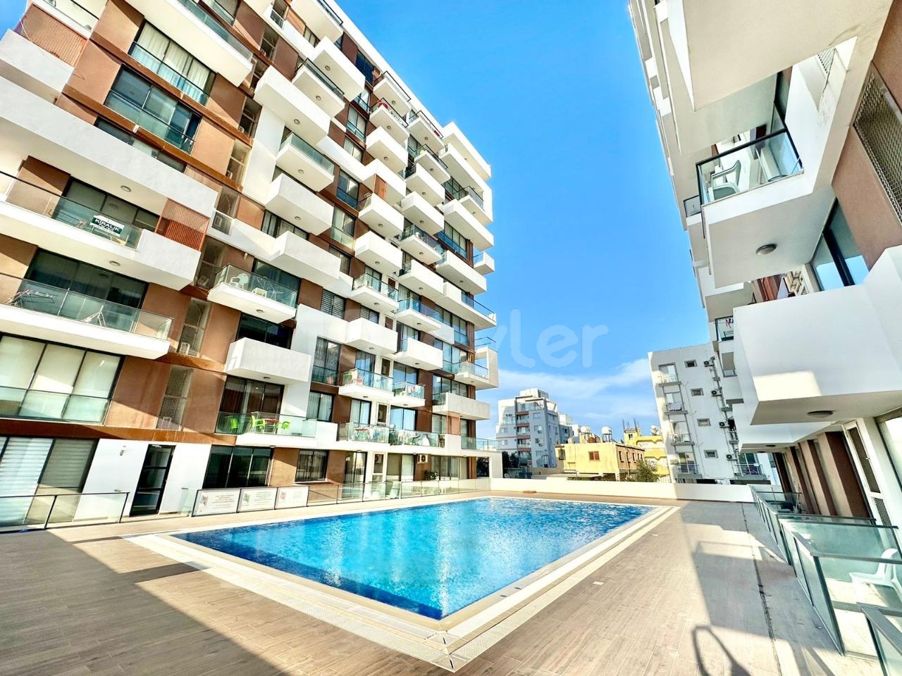 Chic Studio Apartment with Communal Pool and Stunning Views in Famagusta City Center