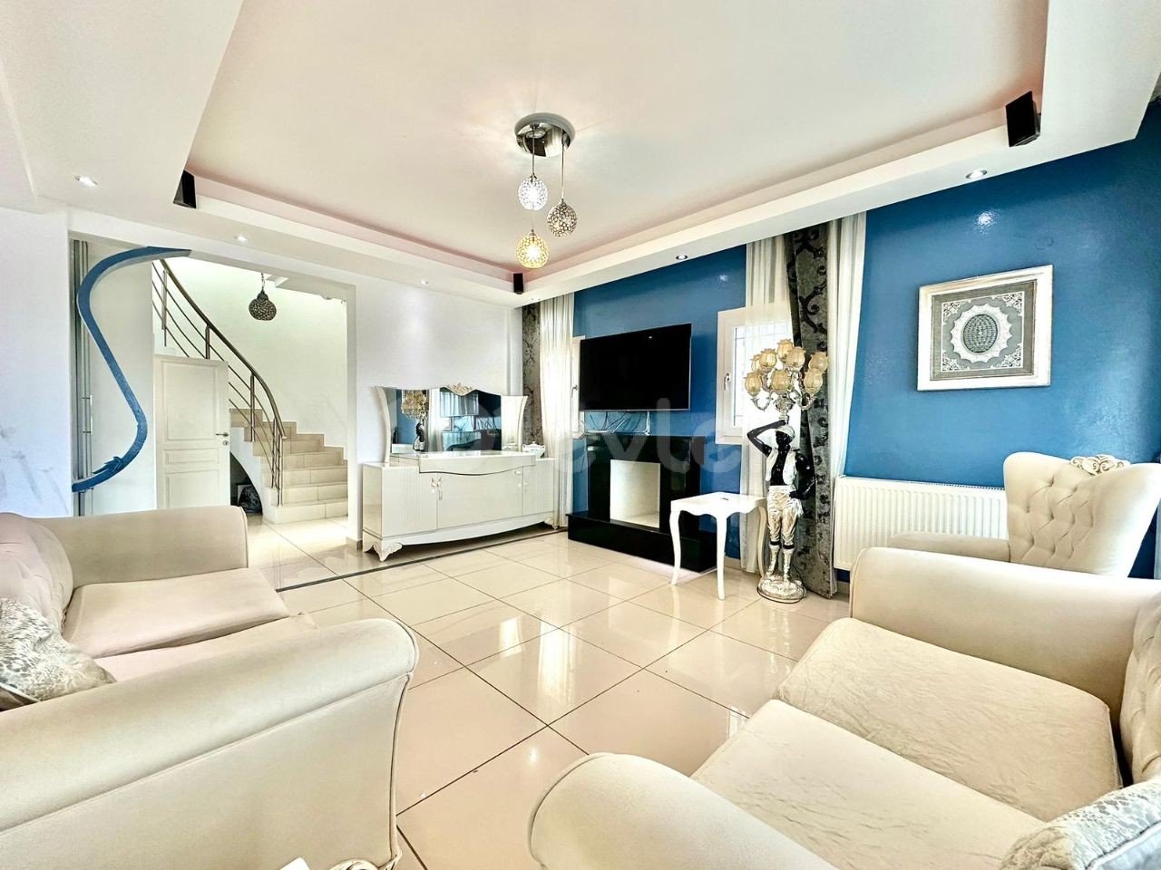 Charming 3+1 Villa For Rent with Private Swimming Pool, Shed, and Stunning Sea Views in Çatalköy