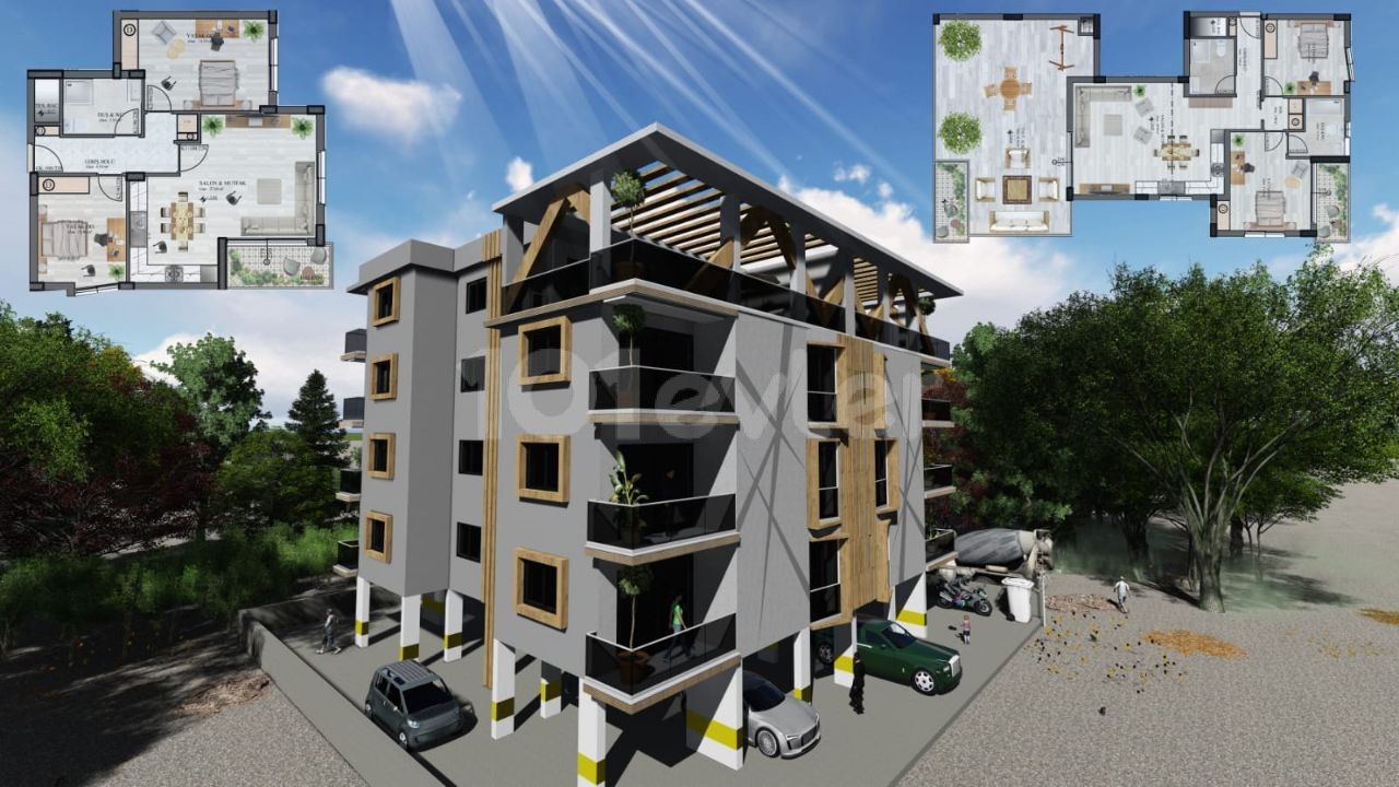 Super Luxury 2+1 Apartments in Kucuk Kaymakli