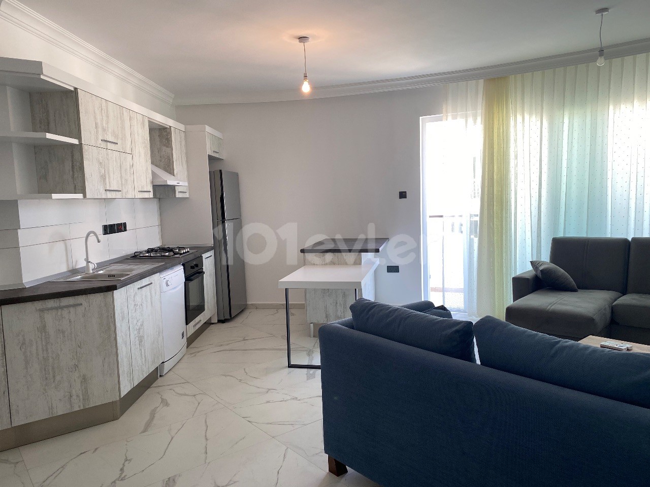 2 + 1 Fully Furnished Apartment for Rent on a Site with a Pool ** 