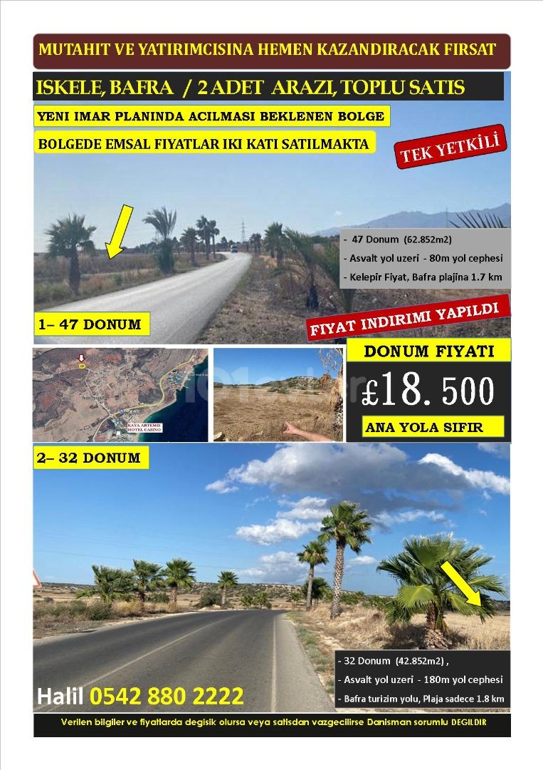 INVESTMENT OPPORTUNITY IN LAND, PURCHASING OPPORTUNITY THAT WILL MAKE A PREMIUM IN A SHORT TIME, NEW ASPHALT ROAD