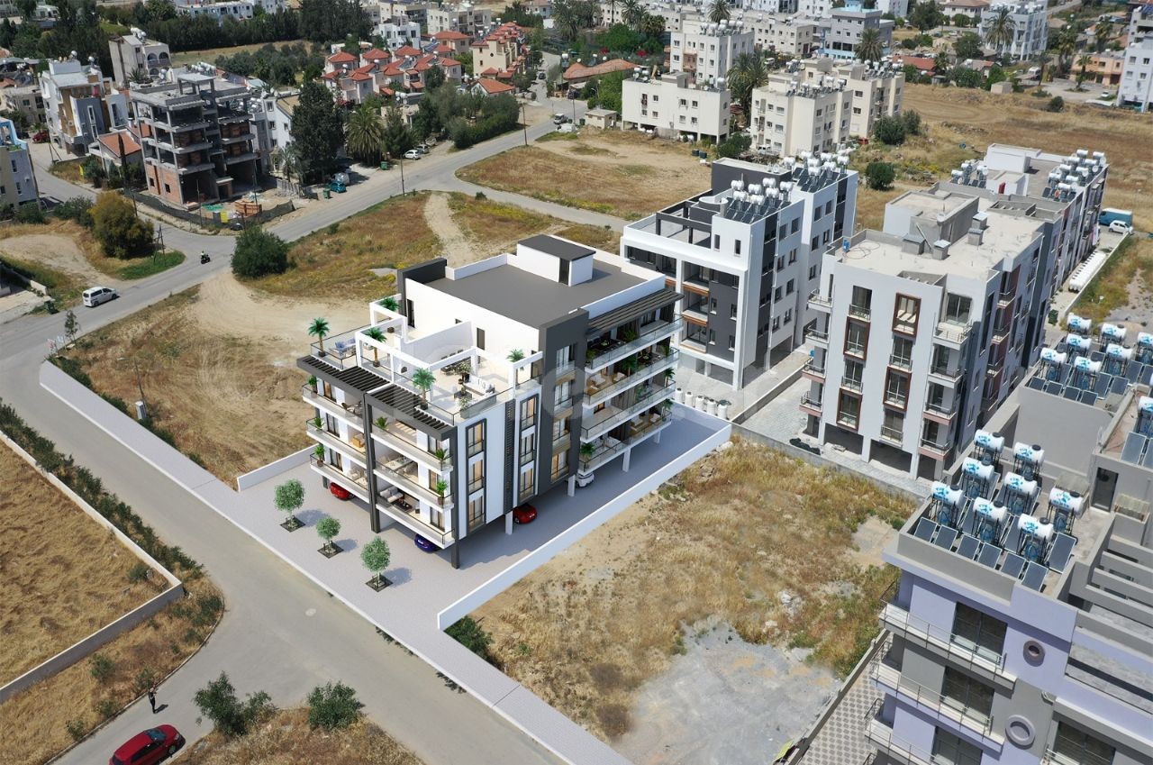 Lefkoşa K. Kaymaklı 2+1 Wohnung mit türkischem Titelprojekt mit Ratenzahlungsmöglichkeit