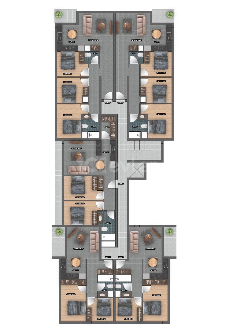 Lefkoşa K. Kaymaklı 2+1 ve 3+1 Projeden Uygun Fiyatlı Daireler