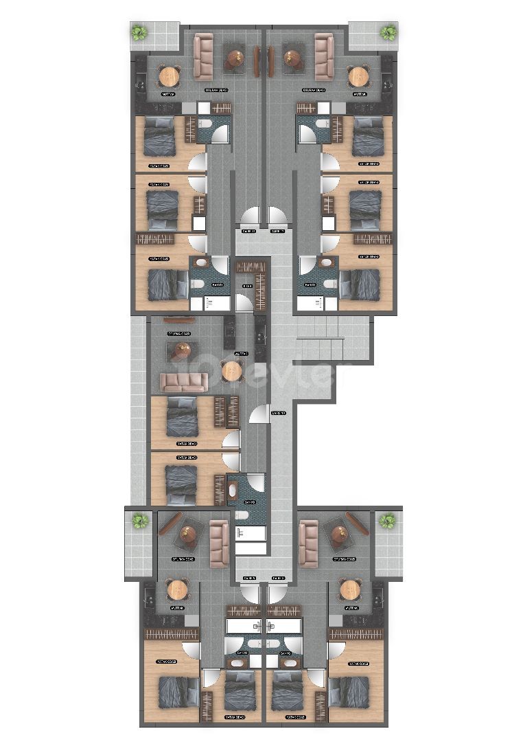 Lefkoşa K. Kaymaklı 2+1 ve 3+1 Projeden Uygun Fiyatlı Daireler