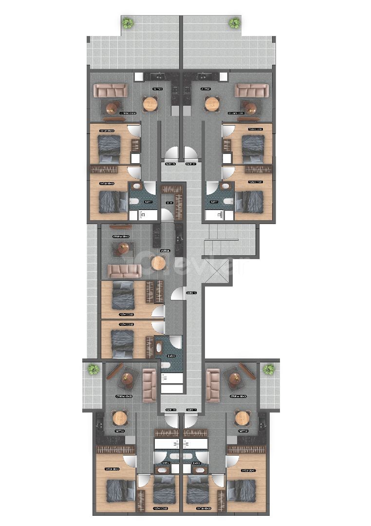 Lefkoşa K. Kaymaklı 2+1 ve 3+1 Projeden Uygun Fiyatlı Daireler