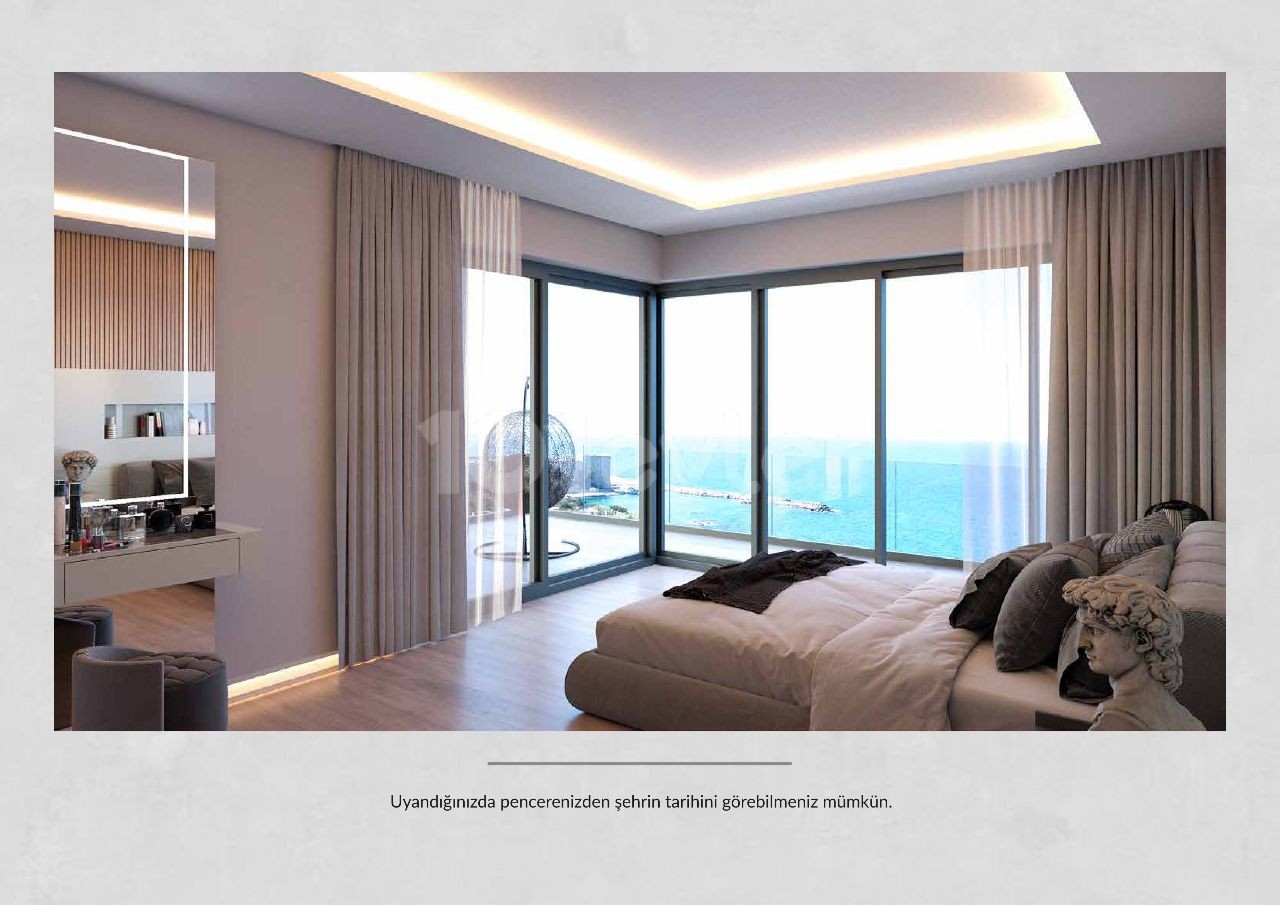 2+1 Luxury Apartments with Unobstructed Sea View in the Most Prestigious Project of Kyrenia