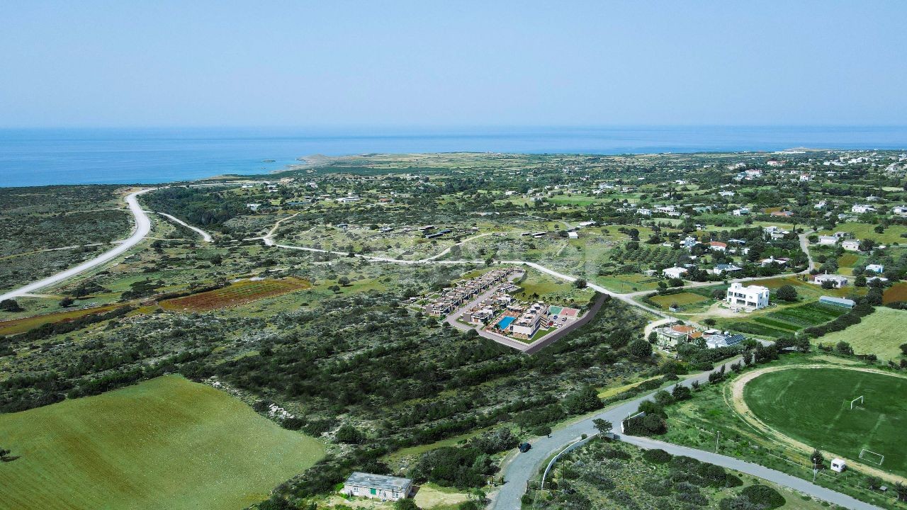 Opportunity from the Project in KARPAZ, the most beautiful and natural region of Cyprus. Located in a site with a private garden and a shared pool.