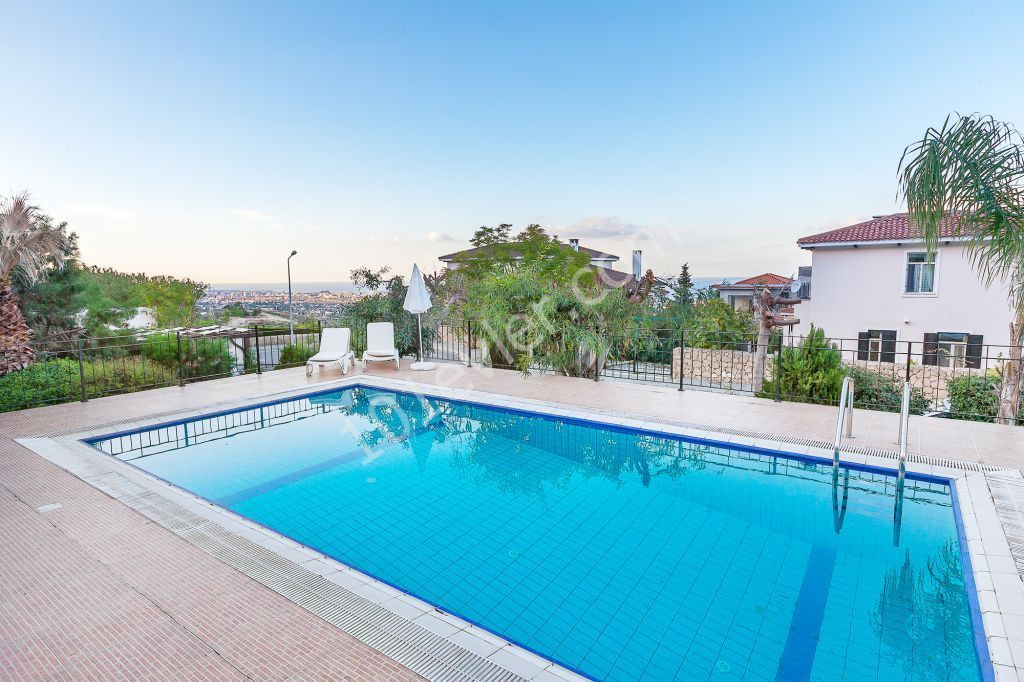 Turkish Title 3 Bedroom Villa with Superb Sea Views and Private Pool in Savyon Village, Catalkoy