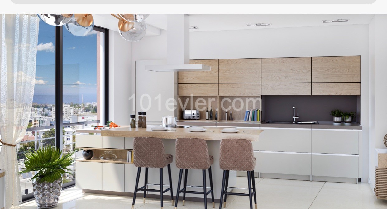 3+1 PENTHOUSE ZUM VERKAUF IM ZENTRUM VON GIRNE DAIRE ZUM VERKAUF ** 