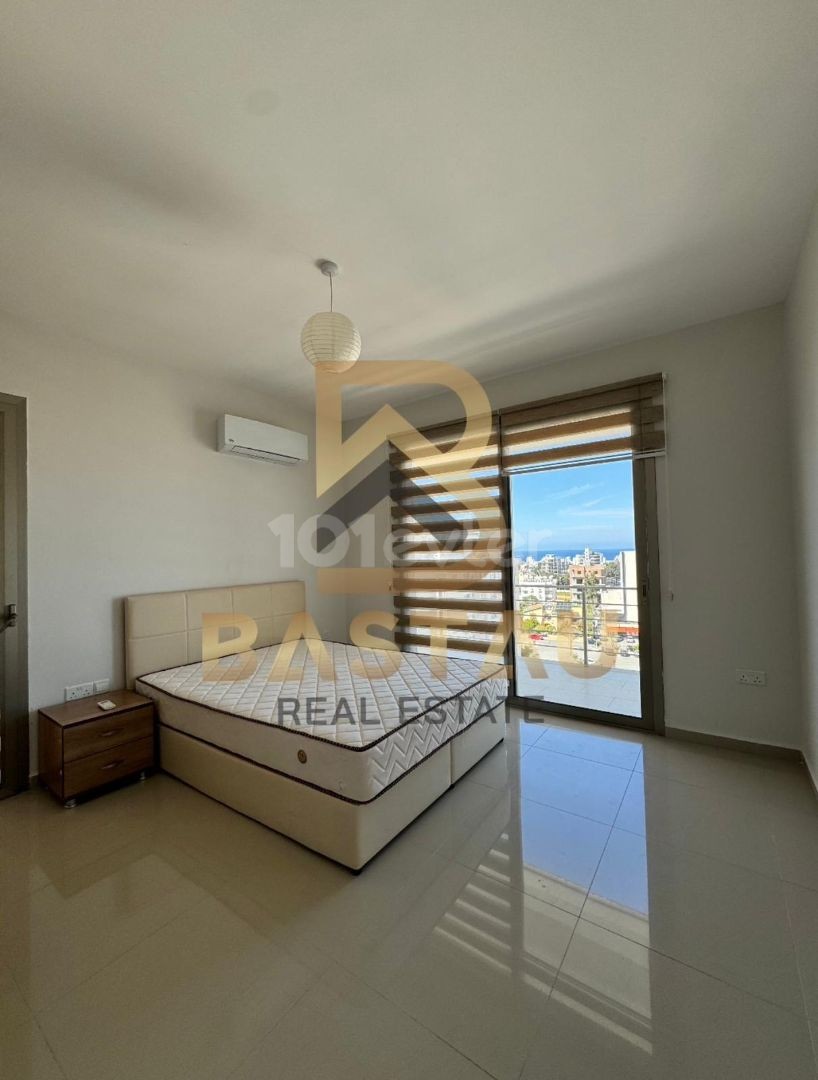 3+1 Flat with Sea View in a Magnificent Location for Rent in Kyrenia Center