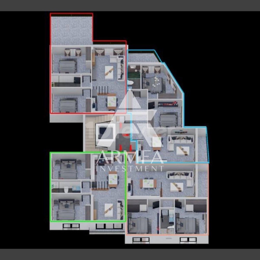 MAĞUSA CENTRE 2+1 Квартира Продается. 