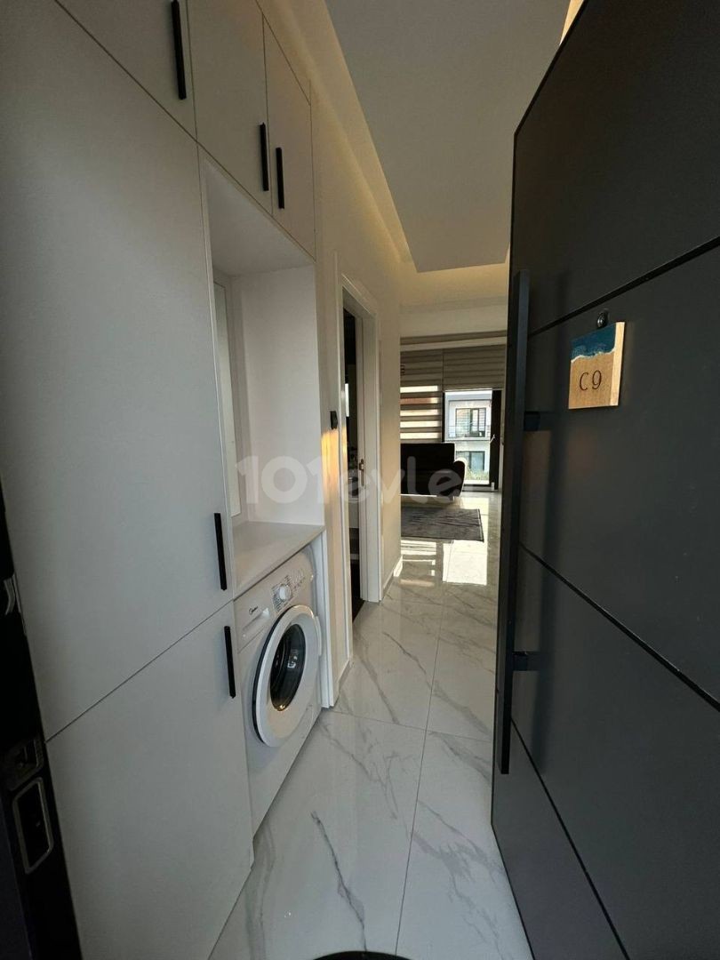 *** 1+1 FLAT FOR RENT WITH SHARED POOL IN ALSANCAK, WALKING DISTANCE TO THE SEA***